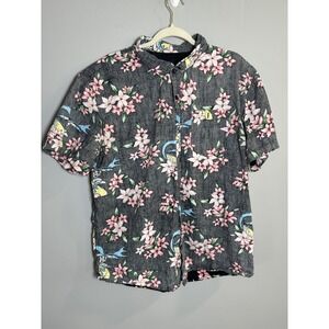Batman Surf Hawaiian Button Up Shirt Short‎ Sleeve 2XL